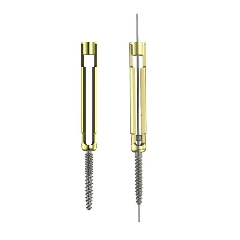 Polyaxial T- Line MIS Dual Thread Fenestrated Pedicle Screw