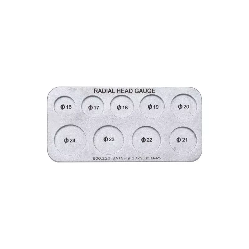 Measuring Gauge for Radial Head Prosthesis